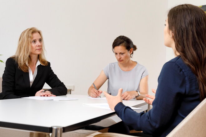 Gesprächsszene Orientierungscenter - Identifikation von Kompetenzen