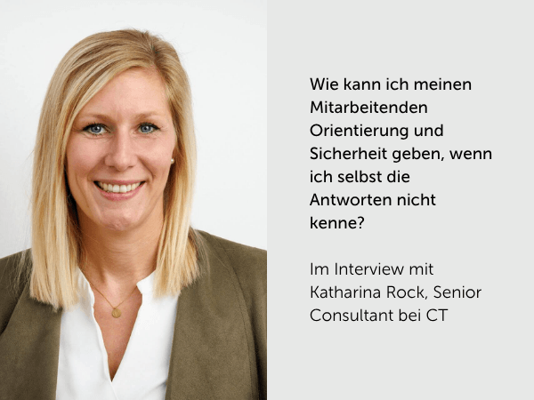 Katharina Rock im Interview: Wie gelingt Führung, wenn die Antworten fehlen?